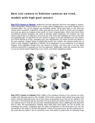 best cctv camera in pakistan cameras we tried