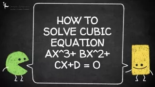 How To Solve Cubic Equation Ax^3  Bx^2  Cx D = 0