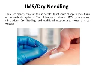 ims dry needling
