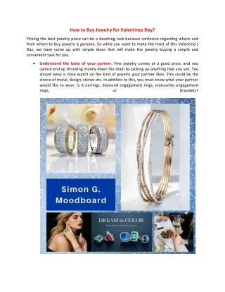 How to Buy Jewelry for Valentines Day?