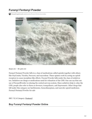 furanyl fentanyl powder
