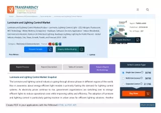 Luminaire and Lighting Control Market Recent Industry Trends And Developments 2017-2025