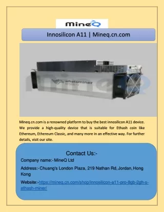 innosilicon a11 mineq cn com