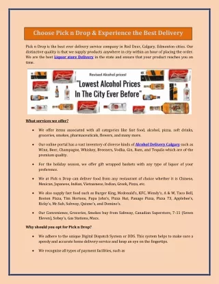 choose pick n drop experience the best delivery