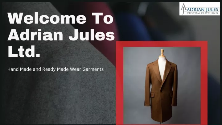 welcome to adrian jules ltd