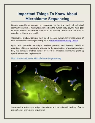 Microbiome Sequencing Services  – Retrogen  Inc.