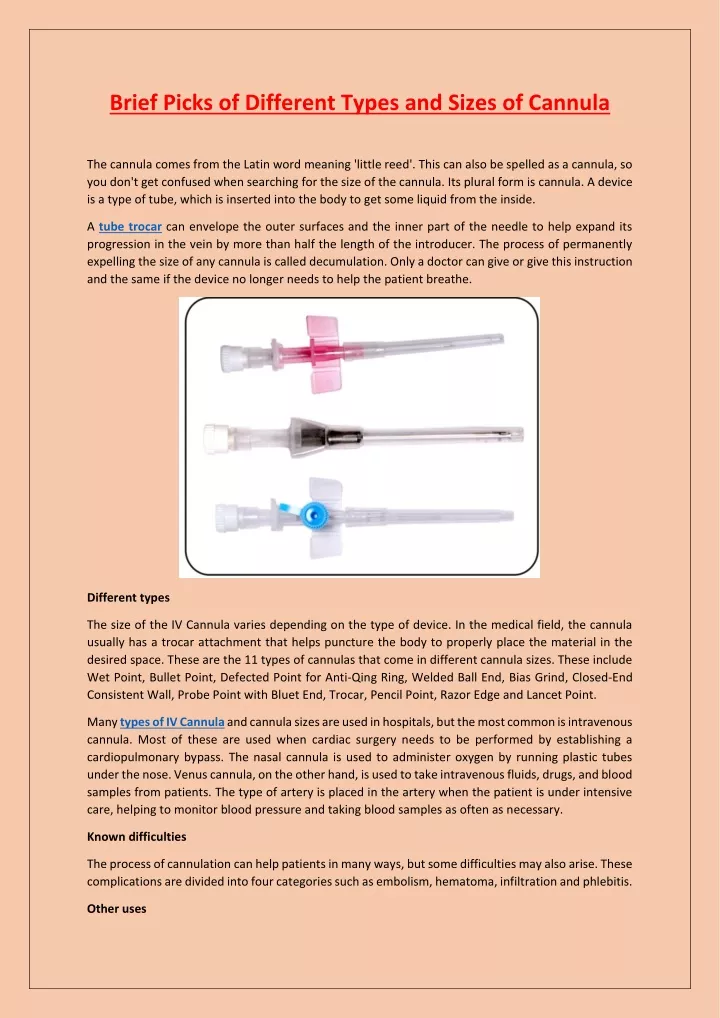 brief picks of different types and sizes