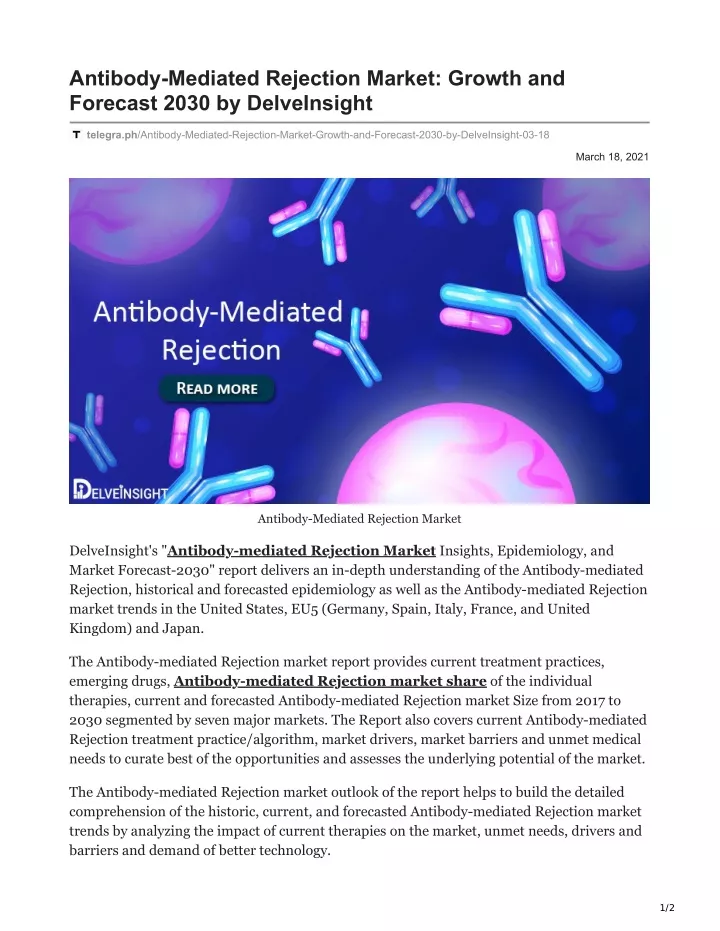 antibody mediated rejection market growth