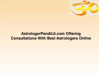 astrologerpanditji com offering consultations