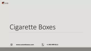 cigarette boxes