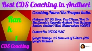 best cds coaching in andheri