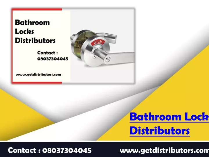 bathroom locks distributors