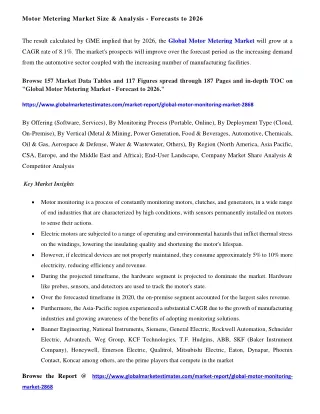 motor metering market size analysis forecasts