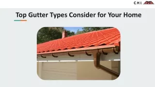 Top Gutter Types Consider for Your Home