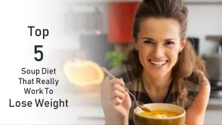 Is the soup diet effective for losing weight?