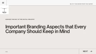 5 Important Branding Aspects that Every Company Should Keep in Mind