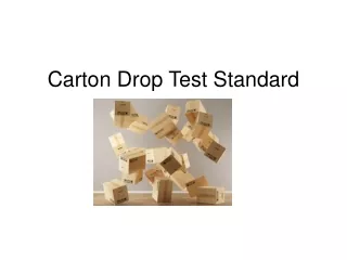 Carton Drop Test Standard