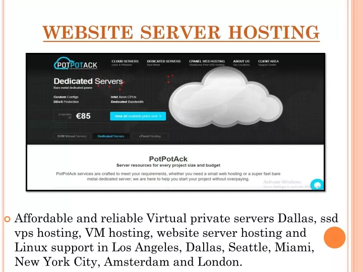 website server hosting