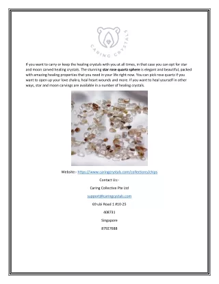 if you want to carry or keep the healing crystals