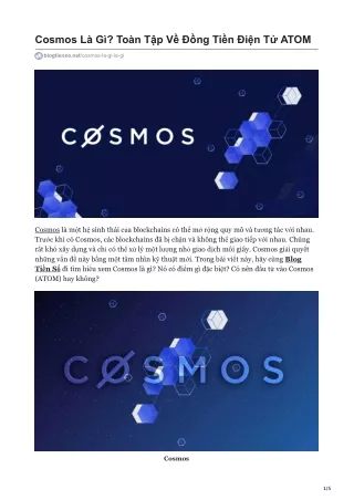 cosmos l g to n t p v ng ti n i n t atom