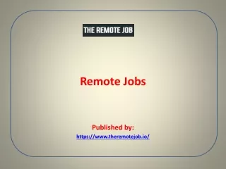 remote jobs published by https www theremotejob io