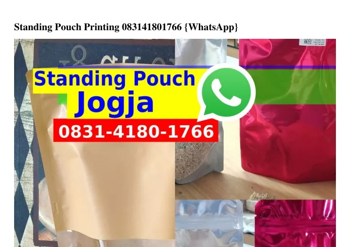 standing pouch printing 083141801766 whatsapp