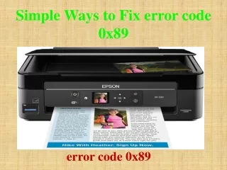 simple ways to fix error code 0x89