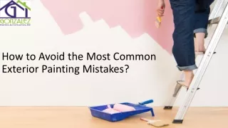 how to avoid the most common exterior painting