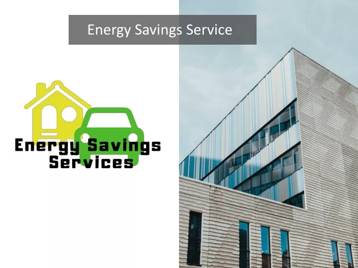 energy savings service
