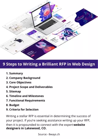 9 steps to writing a brilliant rfp in web design