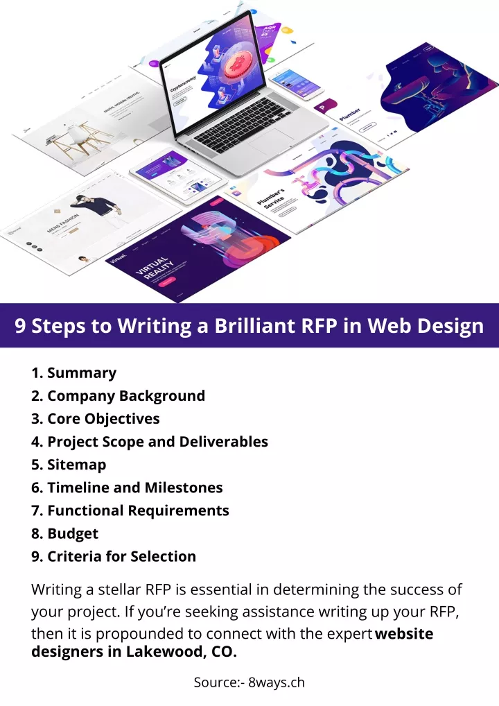 9 steps to writing a brilliant rfp in web design