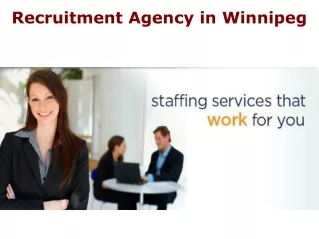 Recruitment Agency in Winnipeg