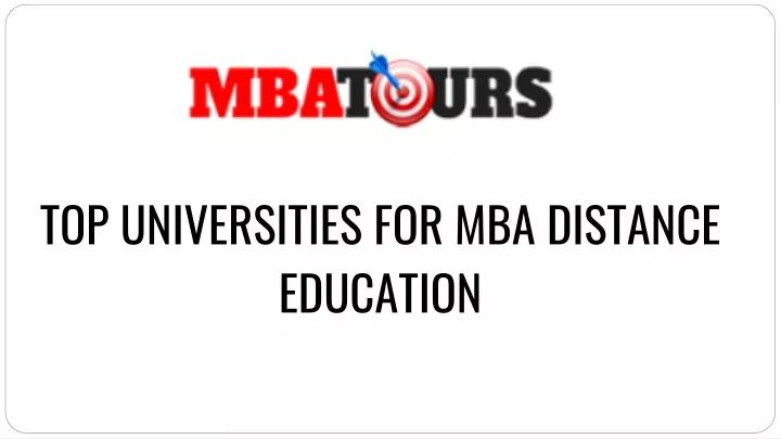 ppt-top-universities-for-mba-distance-education-in-india-powerpoint