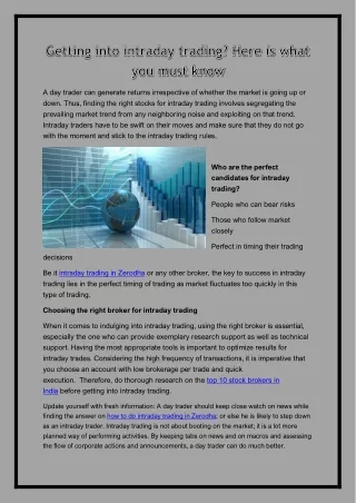 a day trader can generate returns irrespective