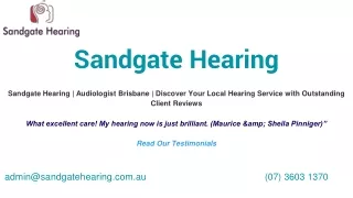 Audiologist Brisbane | Sandgate Hearing | Ear Cleaning Clinic