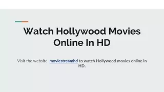 watch online movies in HD