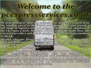 Courier service in London