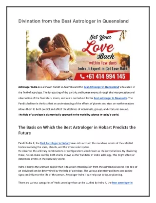 divination from the best astrologer in queensland