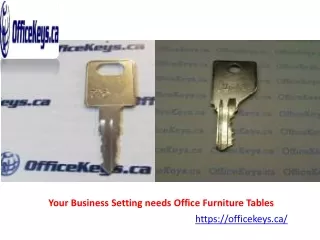 your business setting needs office furniture