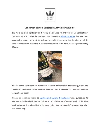Italian Top Wines