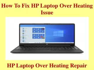 how to fix hp laptop over heating issue