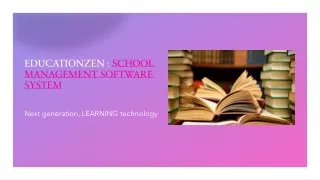 EDUCATION - SCHOOL MANAGEMENT  SYSTEM SOFTWARE