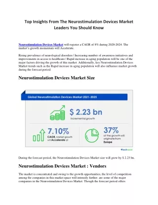 top insights from the neurostimulation devices