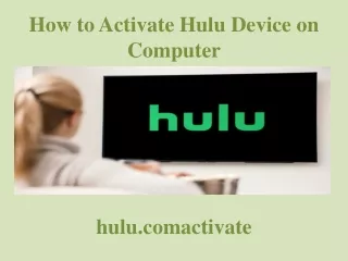 how to activate hulu device on computer