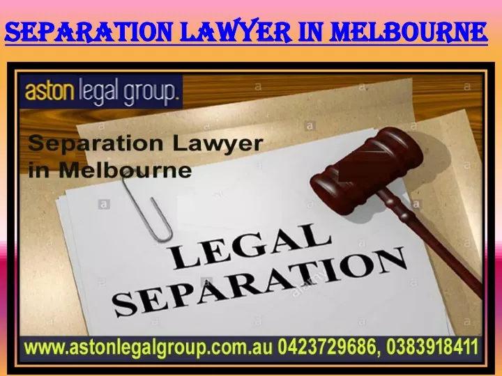 separation lawyer in melbourne