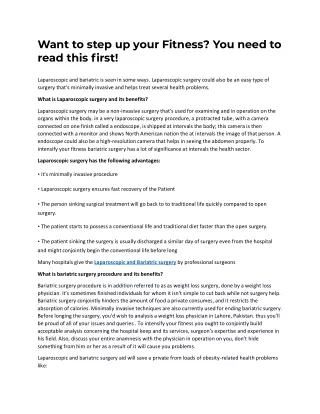 want to step up your fitness you need to read