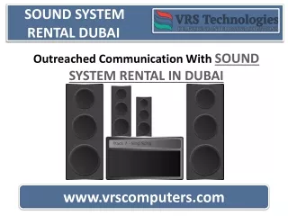 sound system rental dubai