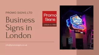 Best Business Signs in London- Promo Signs Ltd