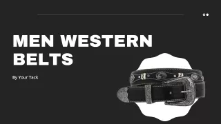 Men Western Belts