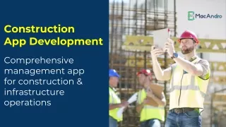 Digitizing Construction Industry with Mobile App Development